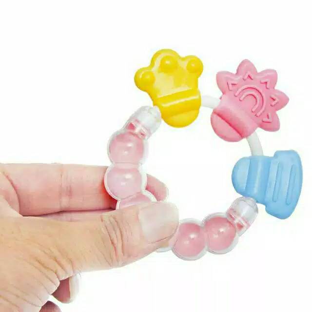 Gigitan bayi/gigitan gelang/gigitan silicon/mainan bayi/mainan krincingan