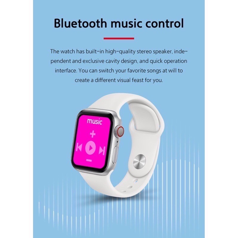 Smart Watch Bracelet T500 Plus Bluetooth Conectivity