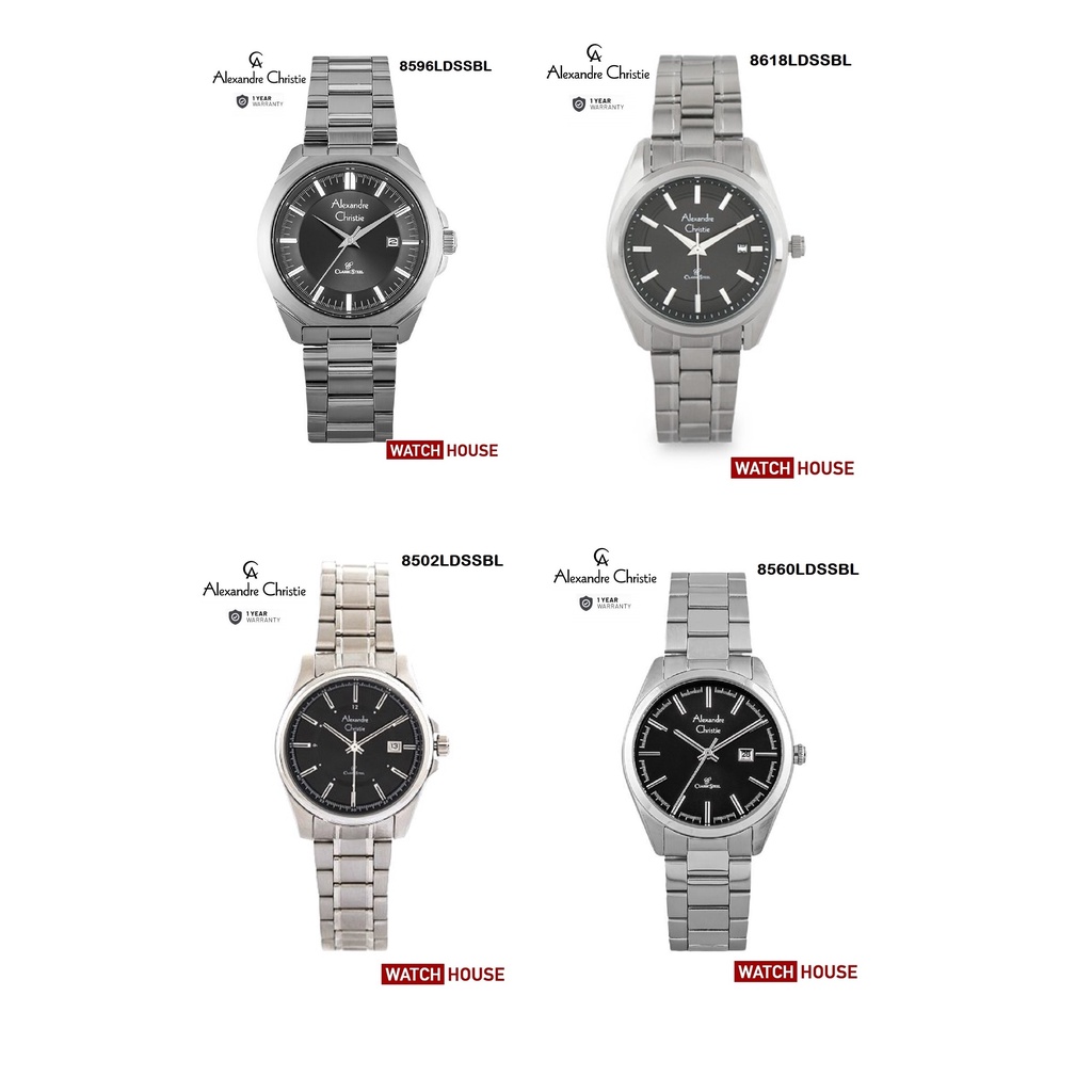 ALEXANDRE CHRISTIE ANALOG ORIGINAL AC8473 AC8473 8473 DATE DISPLAY WATCH JAM TANGAN PRIA WANITA ALL 