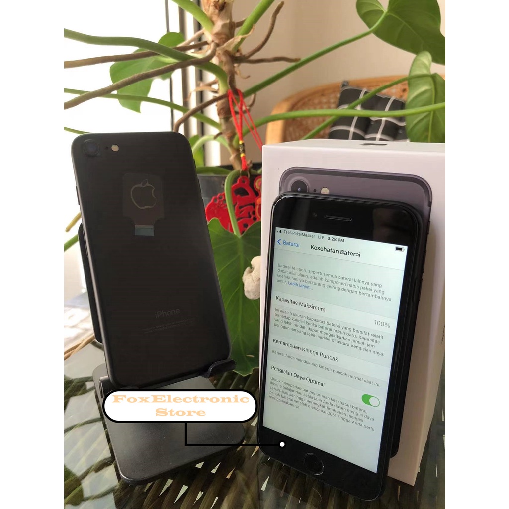 iPhone 7 32GB   Fullset  All Sim Silent Original Second Mulus100% 3utools All Green (Garansi 1 Tahun)-1
