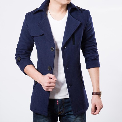 Jas Modern Pria Navy Blue