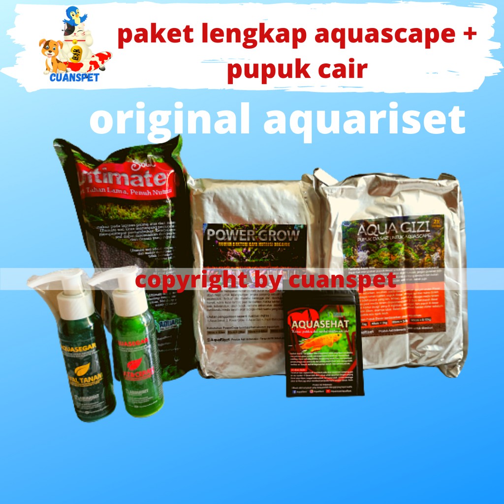 Jual Promo Termurah Paket Lengkap Pemula Media Tanam Aquariset