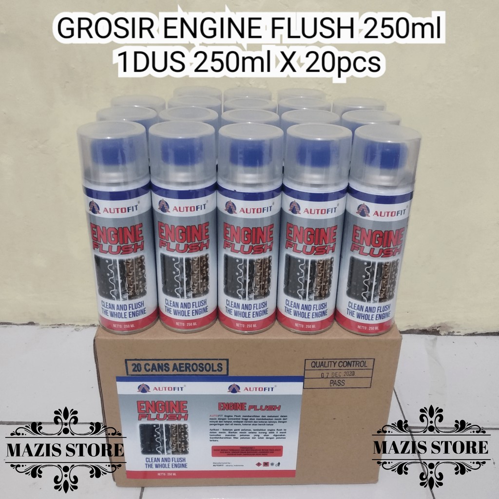 GROSIR 1DUS ISI 24PCS  PENGURAS KERAK KARBON MESIN MOBIL AUTOFIT ENGINE FLUSH 250ml ORIGINAL MURAH