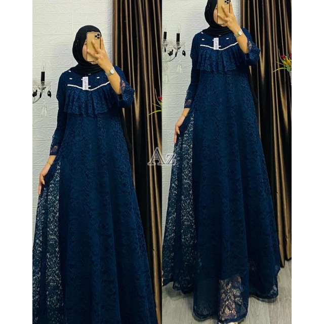 GAMIS BROKAT MUTIARA | TERBARU EDISI LEBARAN 2022 | GROSIR PAKAIAN WANITA MUSLIM TERMURAH MEDAN