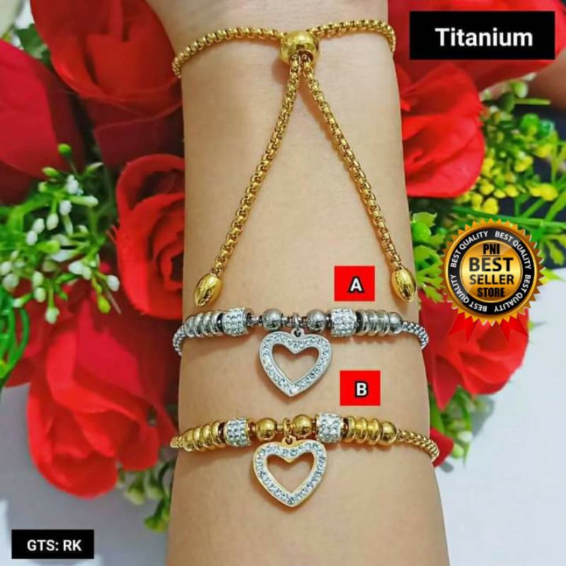 xuping Gelang tangan wanita Asli Titanium Anti luntur