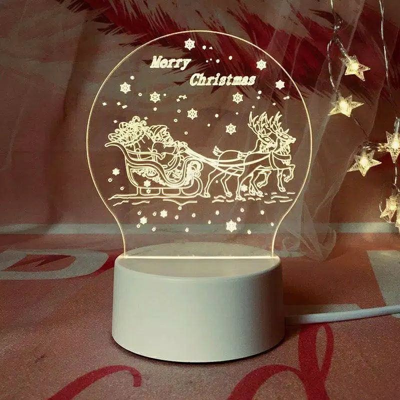 KADO UNIK HADIAH LAMPU TIDUR CUSTOM KPOP BTS BT21 EXO ULANG TAHUN GIFT PACAR DEKORASI KAMAR MINIMLIS-Natal G9