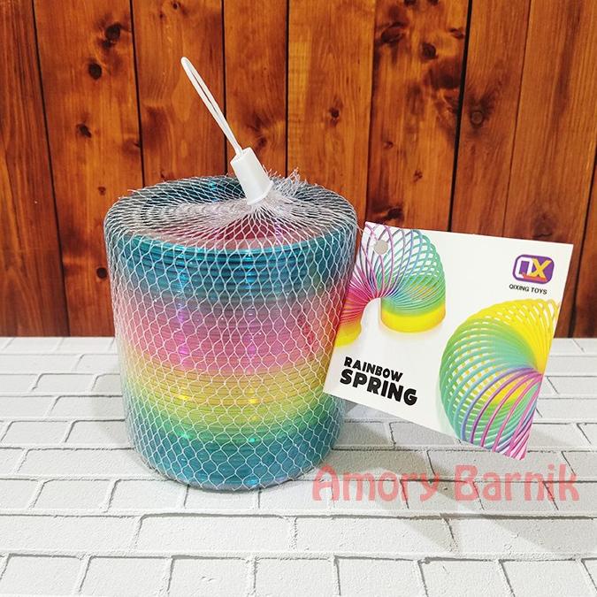 Grosir Rainbow Magic Spring BESAR / Rainbow Spring / Mainan Spiral Slinky / Mainan Per Pelangi