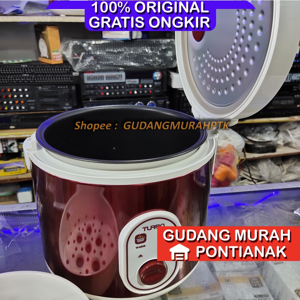 Ricecooker TURBO new Pananak nasi penghangat Magiccom Rice Cooker Turbo CRL - 1182 magic com Merah / RED