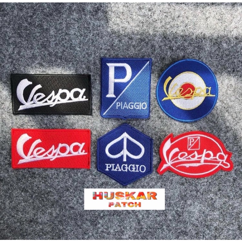 Patch On Patch Bordir Jahit Vespa Piaggio 1set Emblem Bordir Aksesoris Jaket