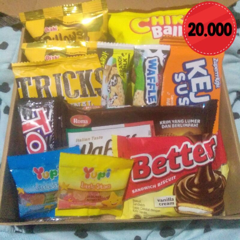 

snack box wisuda / ulang tahun
