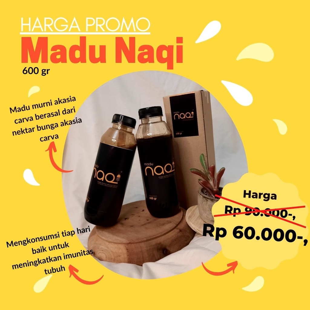 

MADU HUTAN MURNI AKASIA CARVA (600 gr) - MADU NAQI