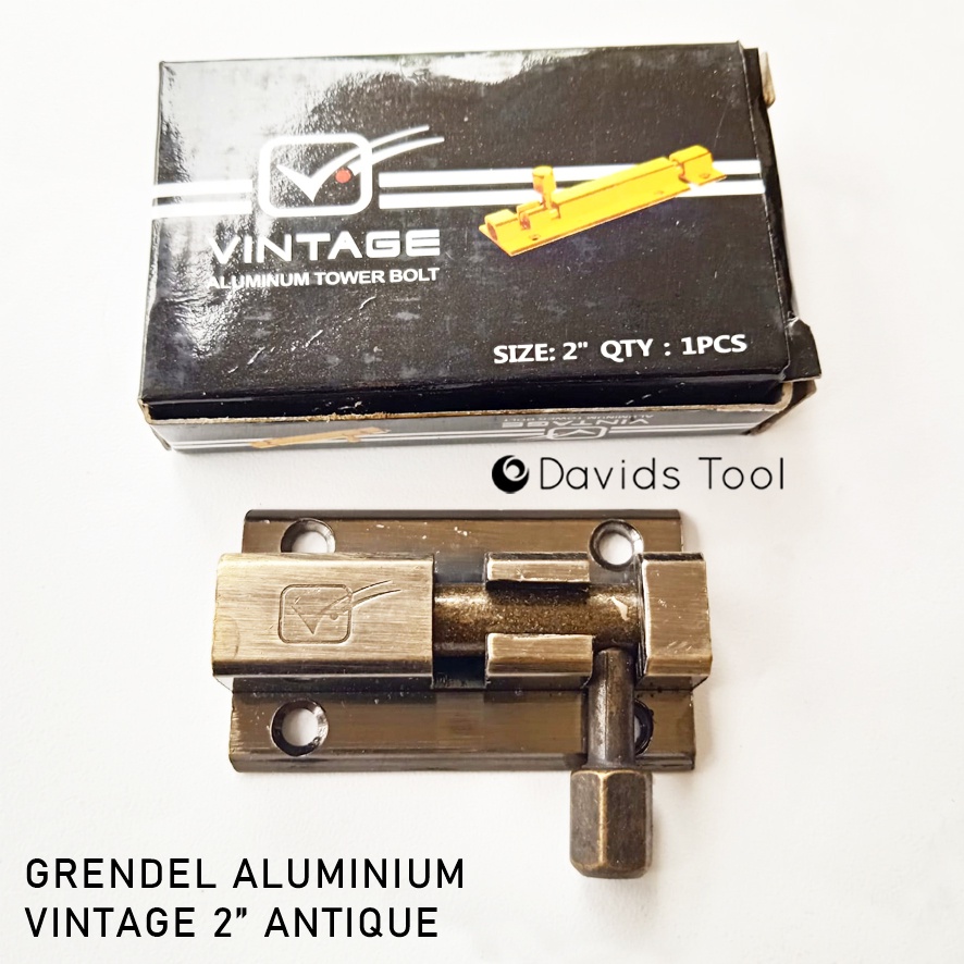 Grendel Jendela Gerendel Pintu Aluminium Vintage 2 Inch