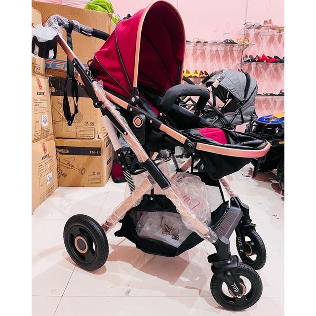 DIJAMIN ORIGINAL BABY STROLLER WONFUSS 511 LUXURY/ BABY BELECOO ORIGINAL CABIN SIZE  / Stroller Pliko Stream 387 / Kereta Dorong Bayi Reversible