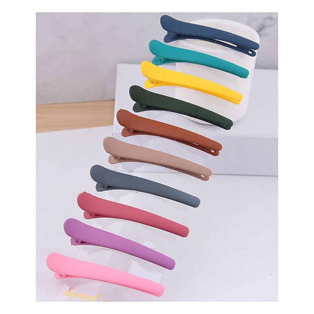 LRC Jepit Rambut Fashion Color Scrub Duckbill Clip A58041