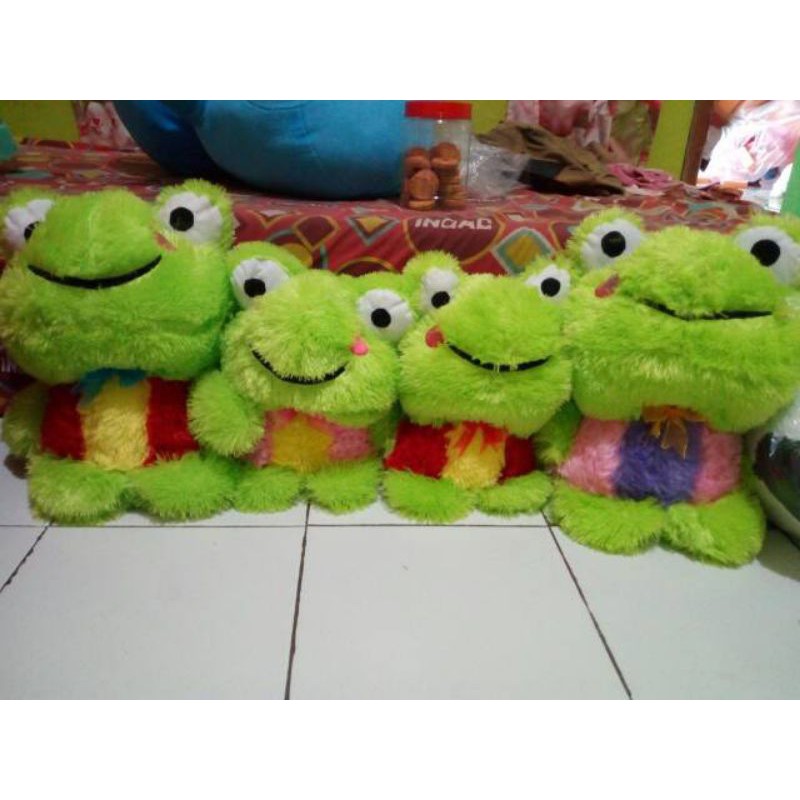 Boneka keropi bulu size:M