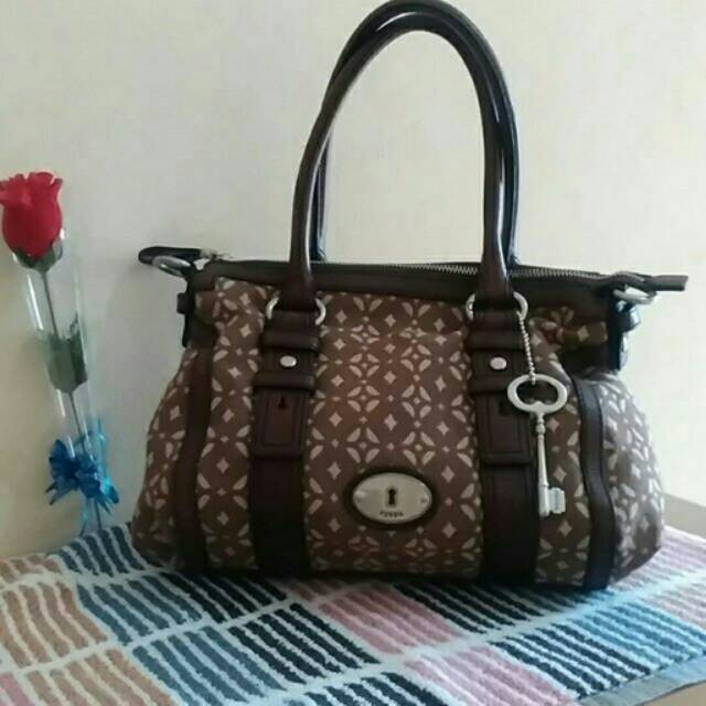 Tas fossil maddox pecan handbag