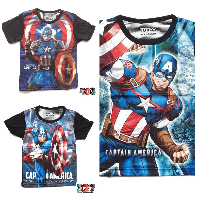 Furo Kaos Anak Laki Superhero Captain America