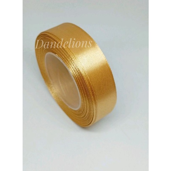 Pita Satin Saten 2,5cm GOLD Per Rol