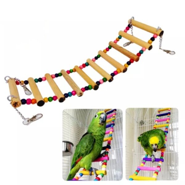 Jembatan Gantung Mainan Burung Lovebird Love Bird Parkit Parrot Murah