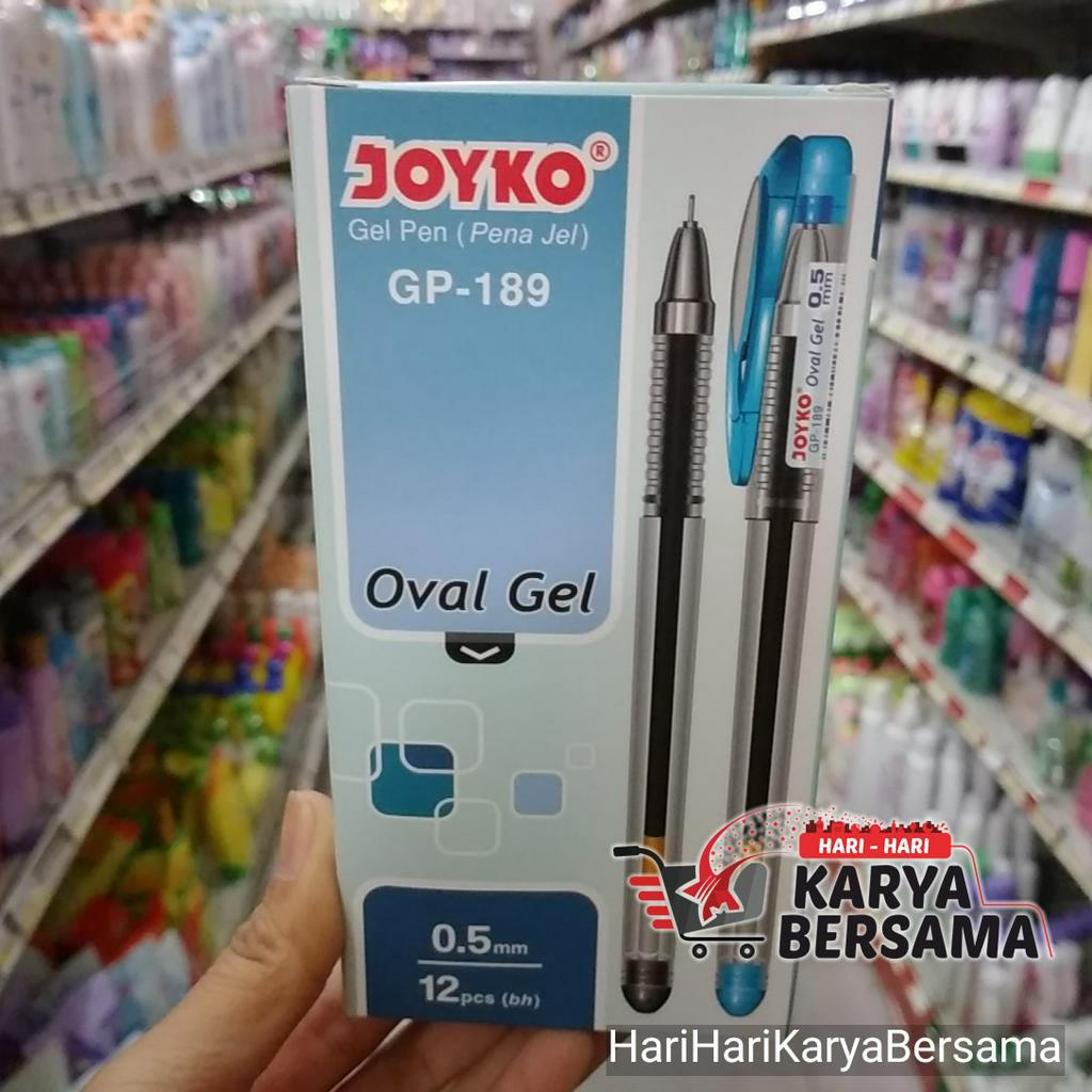 

PULPEN JOYKO GEL PEN BLACK GP-189 PENA JEL 0.5MM ISI 12PCS