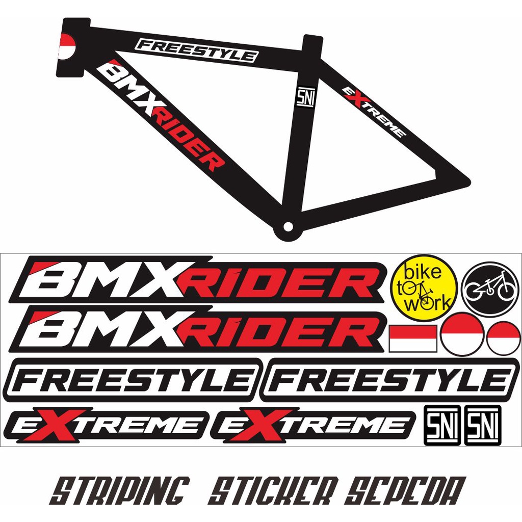 VARIASI LIS MOTIF STRIPING SEPEDA MTB ALL  VARIASI STRIPING SEPEDA GUNUNG / STIKER SEPEDAH SANTAI  /