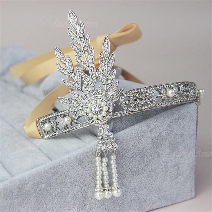 Aksesoris Rambut Great Gatsby Hairpiece Headpiece Hiasan Pesta Kostum