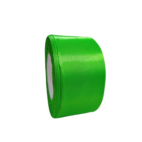 

Pita Satin Hijau Apel Ukuran 1.5 inch / 4cm Per Roll
