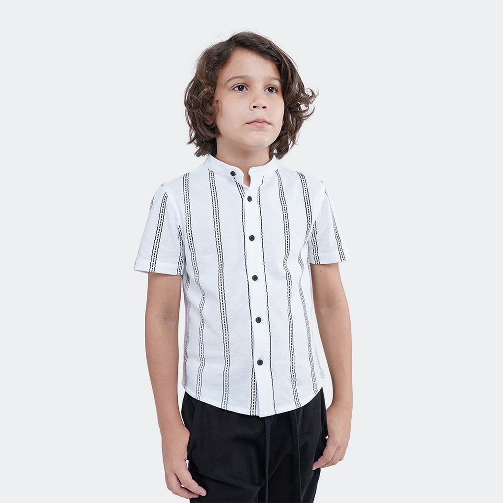 CELCIUS Kids Kemeja Stripe LIN000047K Putih