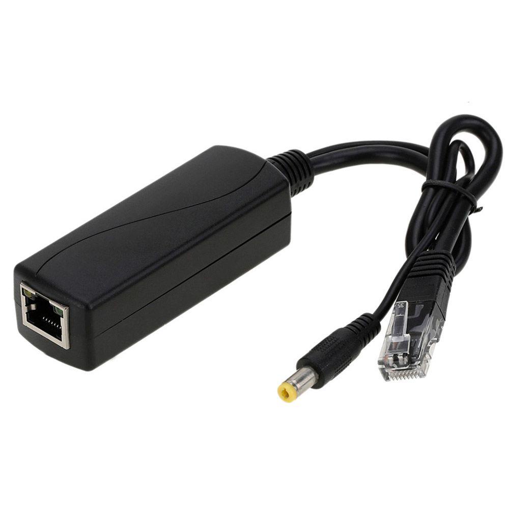 Agustina Active POE Splitter POE Anti Interferensi IEEE802.3AF/AT 48V To 12V Konektor Tipe Standar