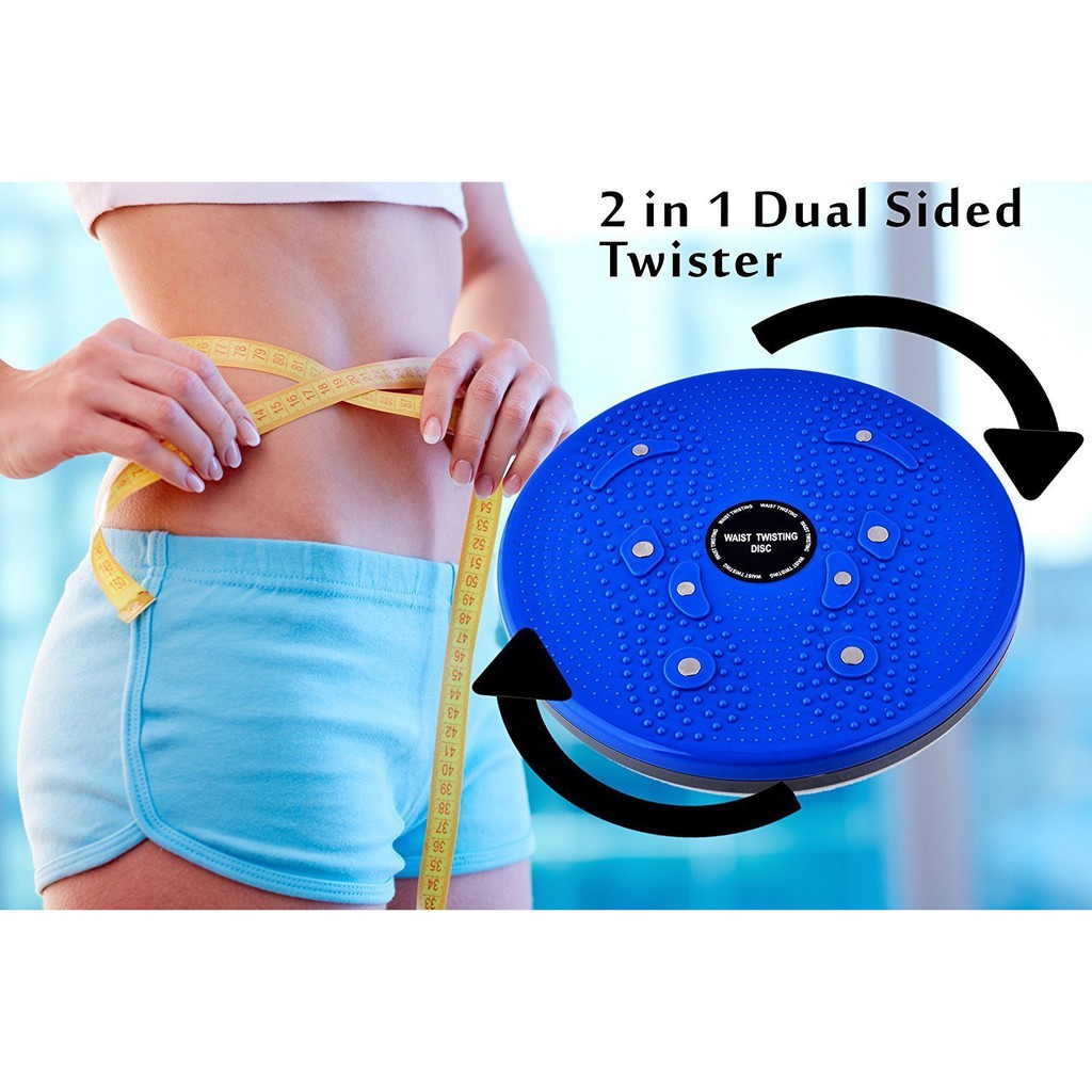 Jogging Magnetic Trimmer Pelangsing Body Plate Waist Twisting Alat Olahrga Dirumah Jogging Body Plate GOSHOP88