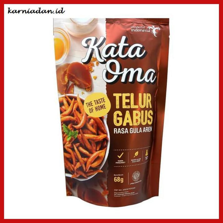 

MAKANAN-RINGAN- KATA OMA TELUR GABUS VARIAN GULA AREN - 68GR -BERMACAM-MACAM.