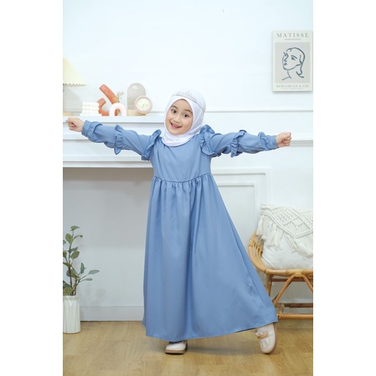 [New] Gamis Kanaya Gamis Anak Bahan Shakila Neeca Kiddos Size 6,8,10,12,14Y Termurah