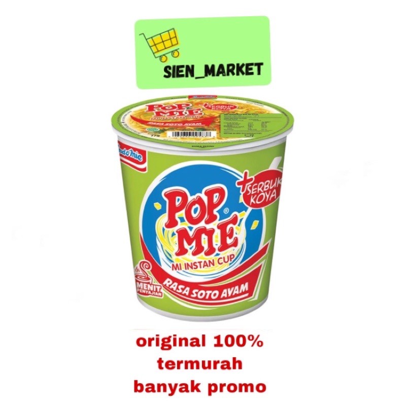 

POP MIE RASA SOTO AYAM 60 GR POPMIE RASA SOTO MURAH