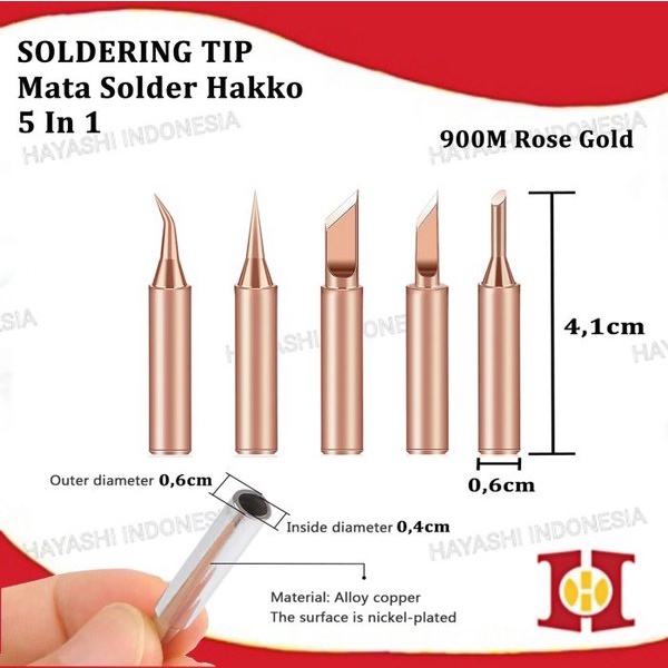 Mata Kepala Solder Station Tool 936 936A 900M 908S Ujung Iron Tip Head