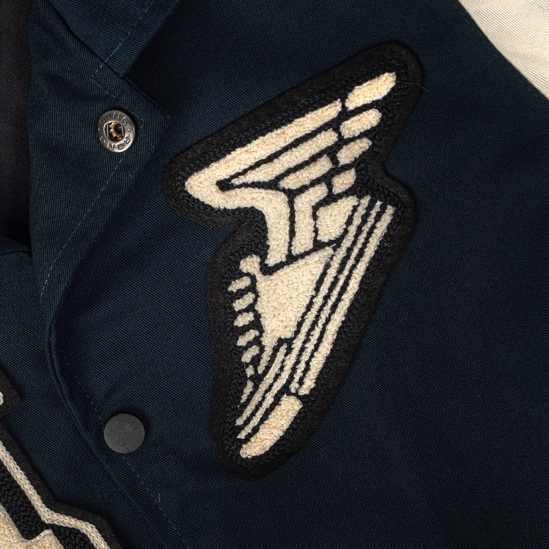 MARQUE.CO BASEBALL VARSITY JACKET - Towel Embordiery, Cotton Twill Material, BASEBALL CHAMP Unisex Jacket