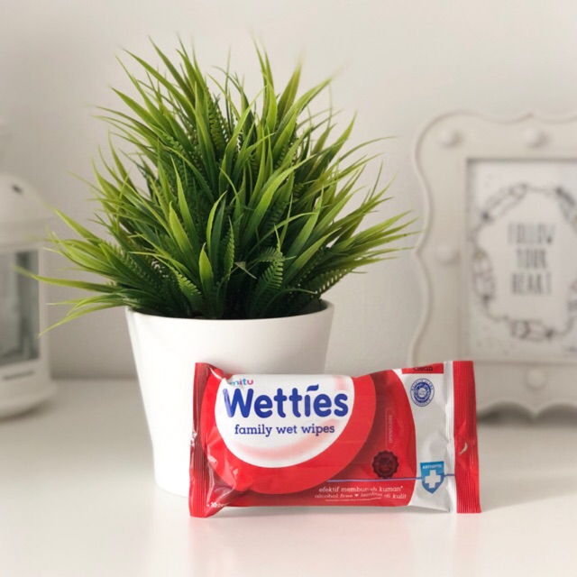 Mitu Wetties family wet wipes membunuh kuman 10 lembar