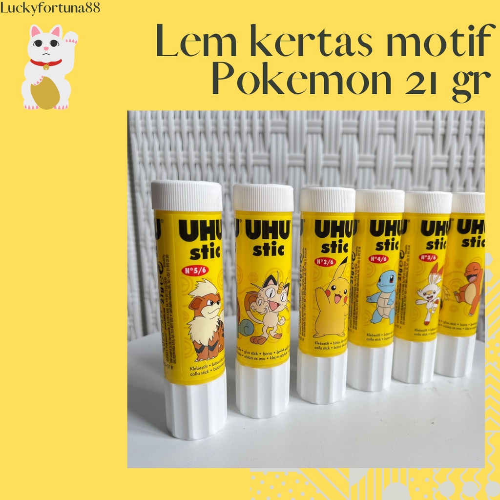 

[Luckyfortuna88] lem kertas motif pokemon 21 gr lem motif pokemon 21 gr lem kertas ukuran besar lucu murah perlengkapan kantor perlengkapan sekolah lucu murah kualitas premium