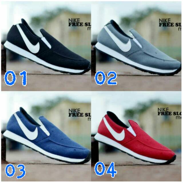 Nike Slop Casual Sneakers Running Slip On Pria Murah