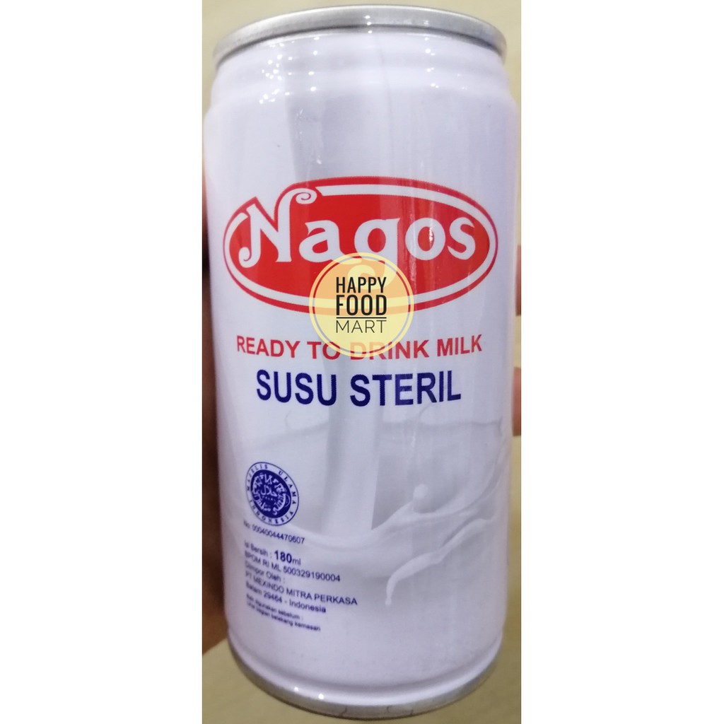 

[TERBATAS] NAGOS STERILIZED MILK 180ML/NAGO SUSU CAIR/SUSU STERIL SIAP MINUM