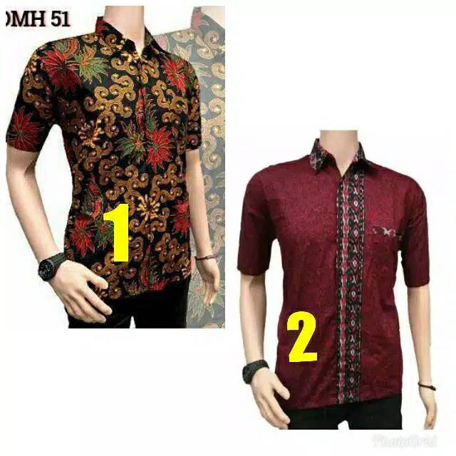 Kemeja batik lengan panjang size m l xl xxl xxxl