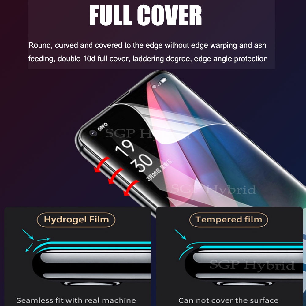 Pelindung Layar Oppo Find X3 Pro paket 3 in 1 bahan hydrogel