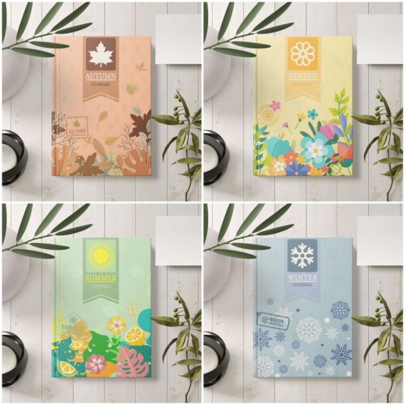 

season journal reading summer spring autumn winter buku hardcover agenda