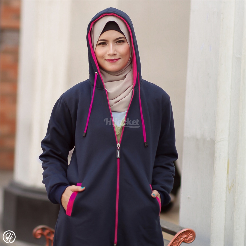 Hijacket Basic - Jaket Muslimah Sweater Wanita Muslimah Hijaber Original Panjang