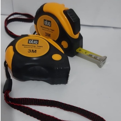 METERAN AUTO STOP OLIQ 3M/METERAN AUTO STOP/MEASURING TAPE/ALAT UKUR TUKANG/METERAN AUTO STOP/METERAN TUKANG MURAH TEBAL