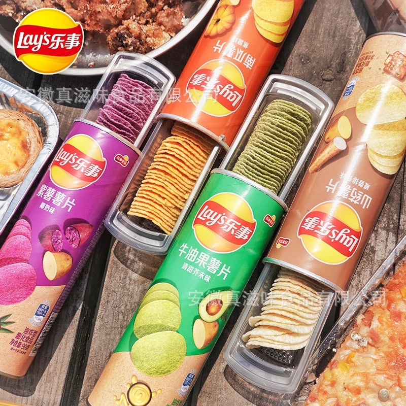 LAY'S STAX 乐事薯片|红烧薯片 LAYS POTATO CHIPS BRAISED PORK FLAVOR | LAYS KERIPIK KENTANG