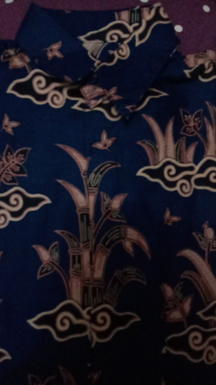 Batik Pria Lengan Panjang Batik Azmil Hrb026 Motif Mega Mendung Kode 002 Size M L Xl Xxl Reguler