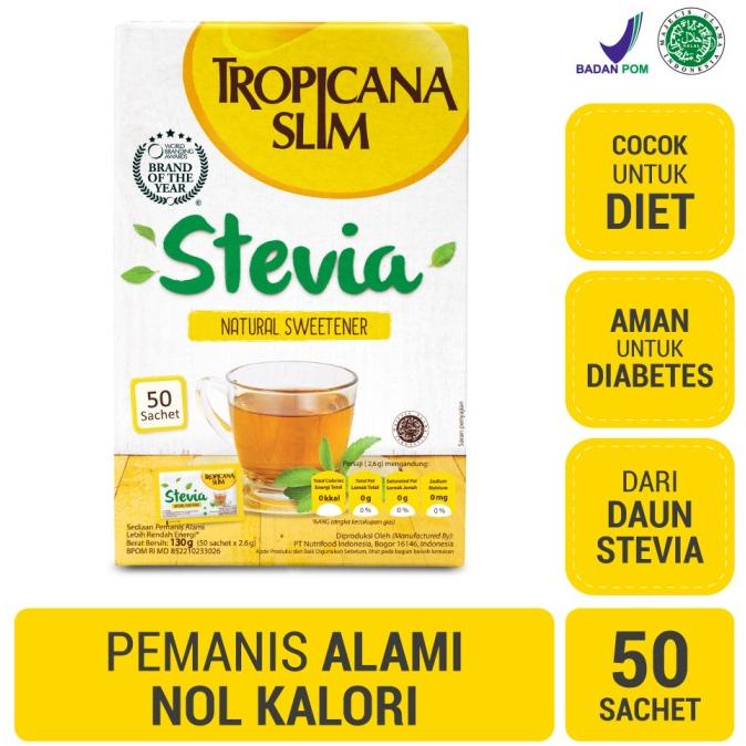 

populer] Tropicana Slim Stevia 50 Sachet
