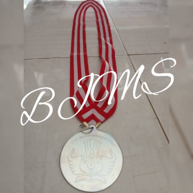 Medali Logam Silver Kelulusan Wisuda TK PAUD SD