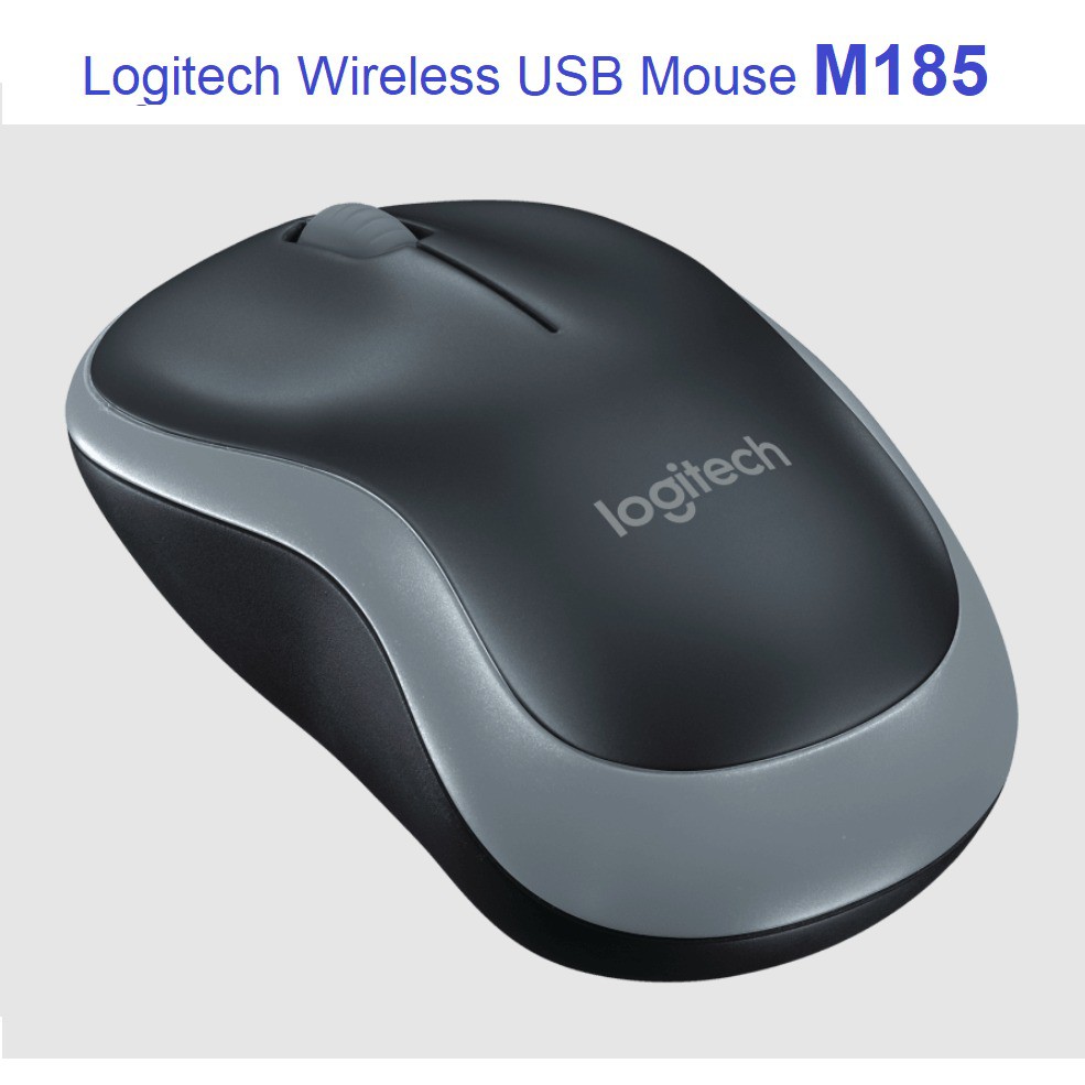 Logitech M185 USB Mouse Nirkabel Wireless 2.4Ghz plus Comfort Original