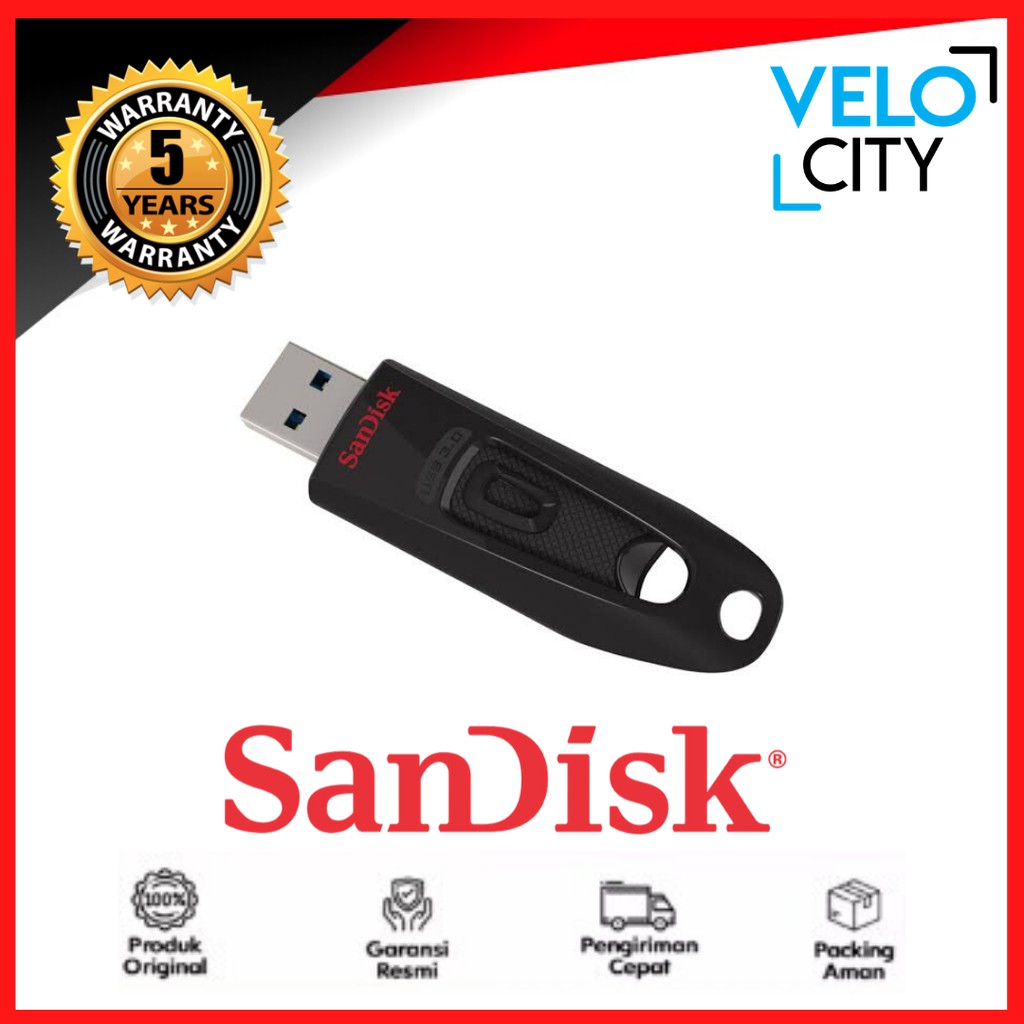 Flashdisk 16gb Sandisk Ultra 16gb USB 3.0 Flash Drive Cz48 - Garansi Resmi